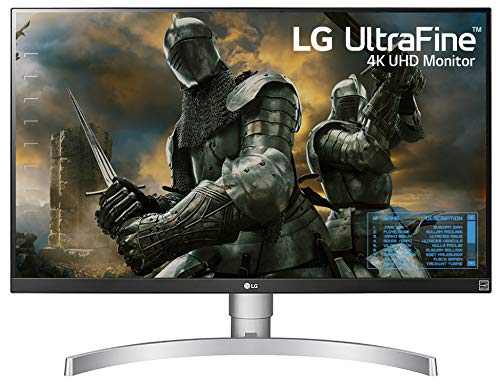 LG 27UK650-W 27” Inch UHD (3840 x 2160) IPS Display with HDR 10, sRGB 99% Color Gamut, AMD FreeSync Technology, 3-Side Virtually Borderless Design