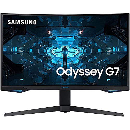 SAMSUNG Odyssey G7 Series 32-Inch WQHD (2560x1440) Gaming Monitor, 240Hz, Curved, 1ms, HDMI, G-Sync, FreeSync Premium Pro (LC32G75TQSNXZA)